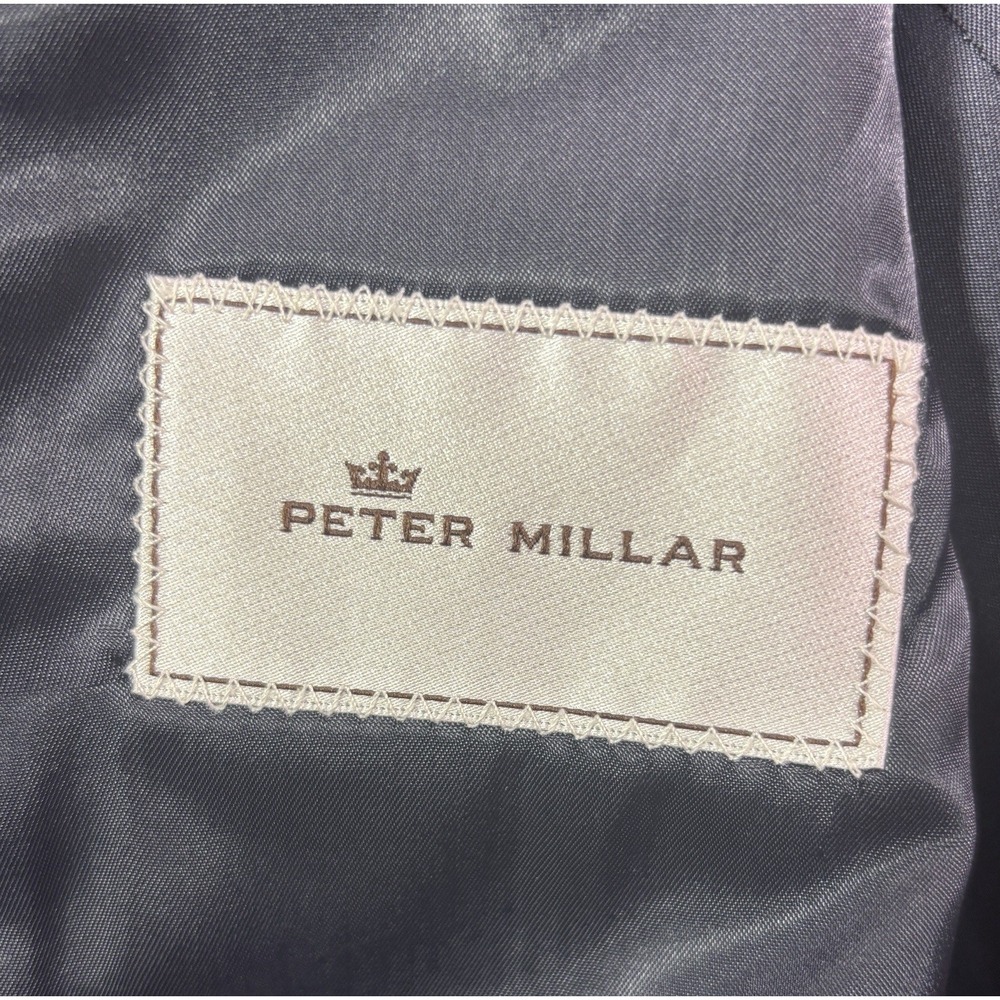Charcoal Plaid Peter Millar Blazer Jacket Sport Suit Coat All Season Wool 44r View 4